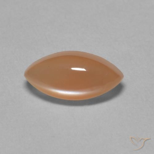 1.32ct Natural Light Orange Moonstone, Marquise, Translucent