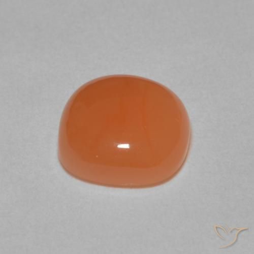 Moonstone Gemstone in 8 x 8 mm (calibrated) Size for Sale, Moonstone Stone in Reddish Orange Color