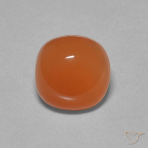 2.05ct Natural Reddish Orange Moonstone, Cushion, Translucent