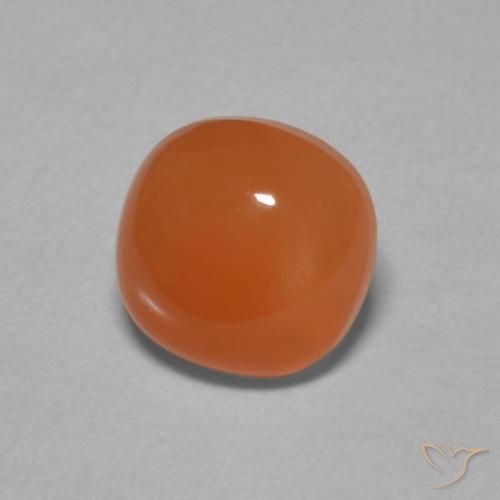 2.05 ct Orange Moonstone Stone, Natural Moonstone in Cushion Cabochon Shape for Sale