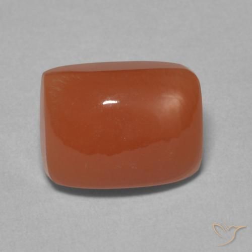 2.46ct Natural Amber Orange Moonstone, Cushion, Translucent