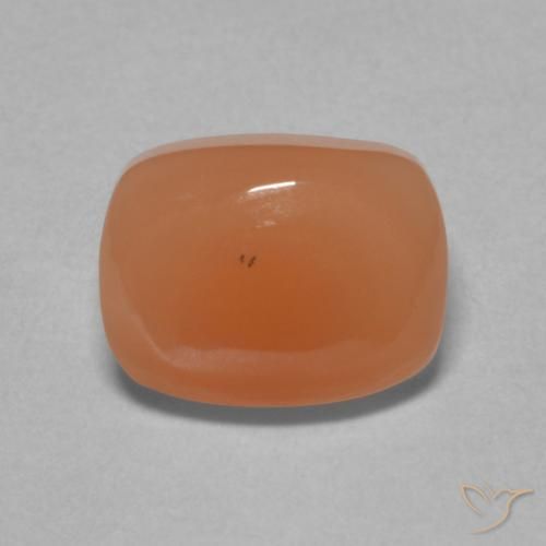2.23ct Natural Light Reddish Orange Moonstone, Cushion, Translucent