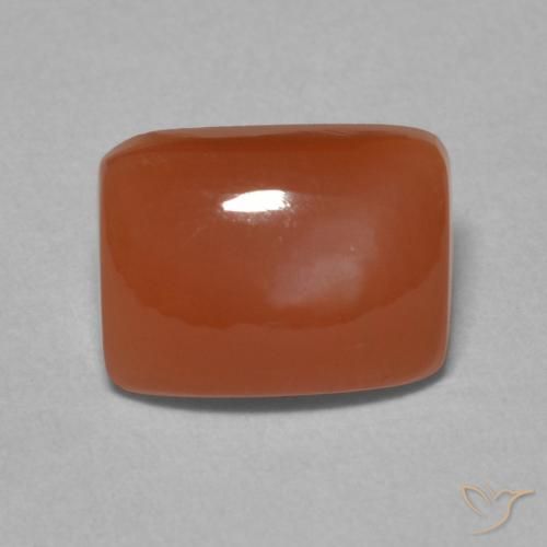 2.33ct Natural Reddish Orange Moonstone, Cushion, Translucent