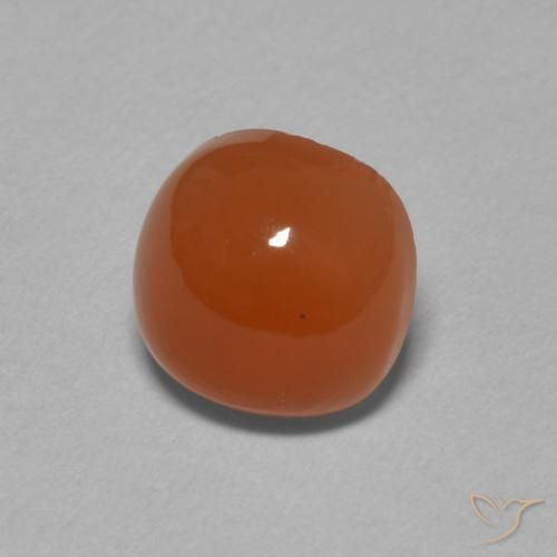 2.20 ct Orange Moonstone Stone, Natural Moonstone in Cushion Cabochon Shape for Sale