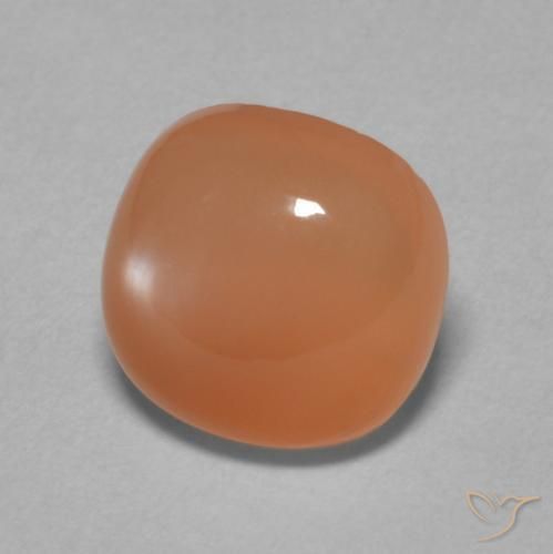 2.05 ct Orange Moonstone Stone, Natural Moonstone in Cushion Cabochon Shape for Sale