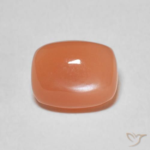 2.11ct Natural Peach Orange Moonstone, Cushion, Translucent