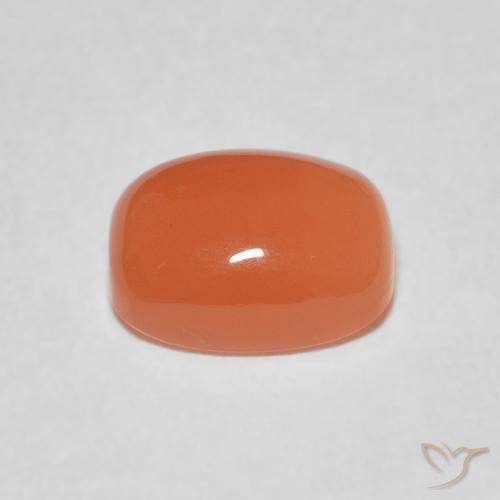 Moonstone Gemstone in 9 x 7 mm (calibrated) Size for Sale, Moonstone Stone in Peach Orange Color