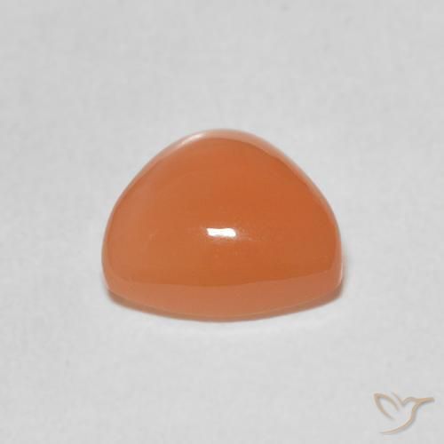 Moonstone Gemstone in 8 x 8 mm (calibrated) Size for Sale, Moonstone Stone in Cantaloupe Orange Color