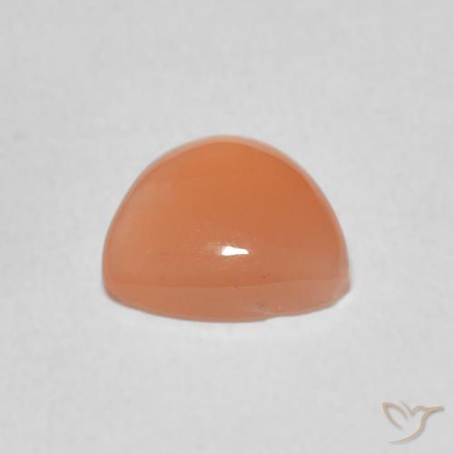Moonstone Gemstone in 8 x 8 mm (calibrated) Size for Sale, Moonstone Stone in Medium Orange Color