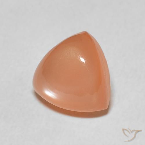 1.98 ct Orange Moonstone Stone, Natural Moonstone in Trillion Cabochon Shape for Sale