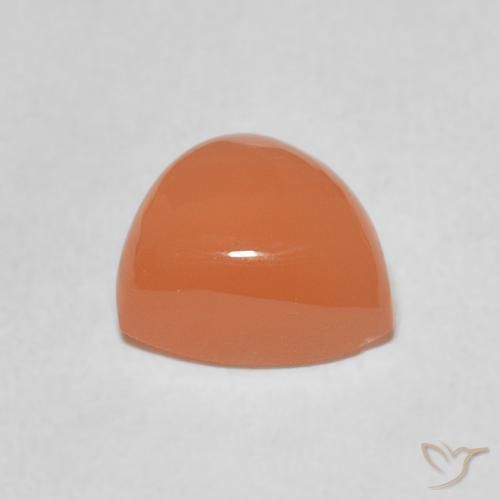 Moonstone Gemstone in 8 x 8 mm (calibrated) Size for Sale, Moonstone Stone in Medium Orange Color