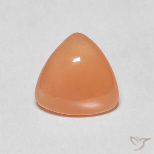 1.14ct Natural Peach Orange Moonstone, Trillion, Translucent