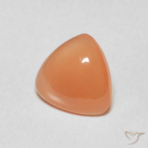 1.14 ct Orange Moonstone Stone, Natural Moonstone in Trillion Cabochon Shape for Sale