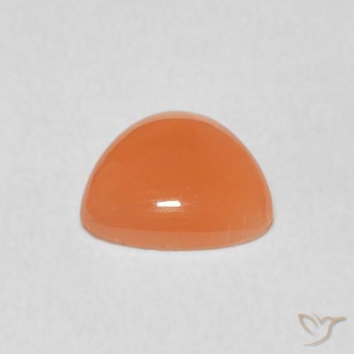 Moonstone Gemstone in 8 x 8 mm (calibrated) Size for Sale, Moonstone Stone in Peach Orange Color