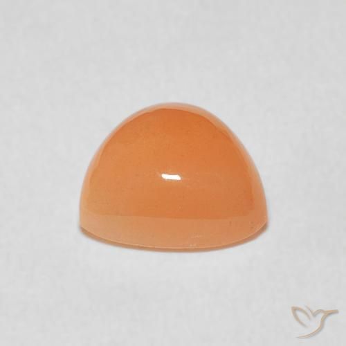 Moonstone Gemstone in 10 x 8 mm (calibrated) Size for Sale, Moonstone Stone in Medium Orange Color