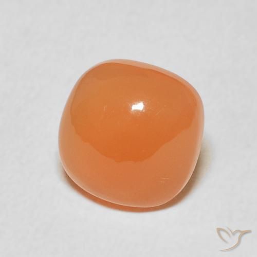2.06 ct Orange Moonstone Stone, Natural Moonstone in Cushion Cabochon Shape for Sale