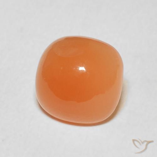 1.91 ct Orange Moonstone Stone, Natural Moonstone in Cushion Cabochon Shape for Sale