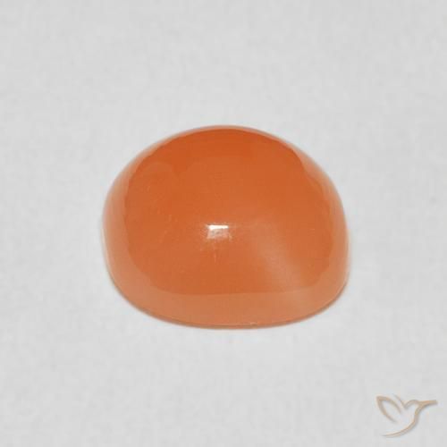 Moonstone Gemstone in 8 x 8 mm (calibrated) Size for Sale, Moonstone Stone in Peach Orange Color