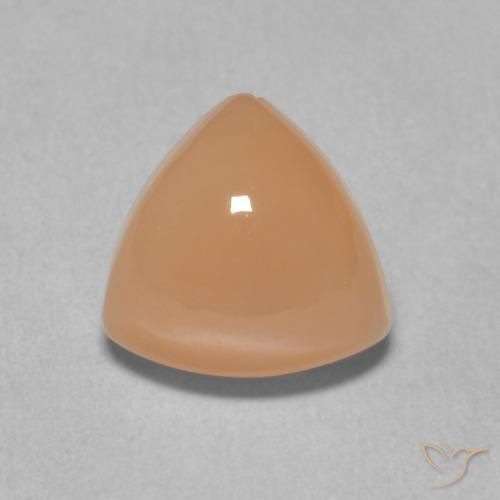 1.97ct Natural Peach Orange Moonstone, Trillion, Translucent
