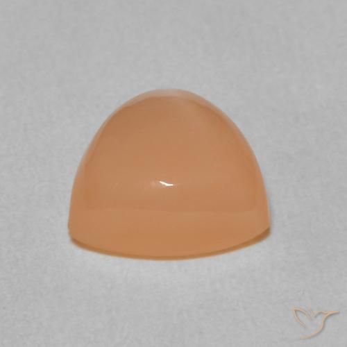 Moonstone Gemstone in 8 x 8 mm (calibrated) Size for Sale, Moonstone Stone in Peach Orange Color