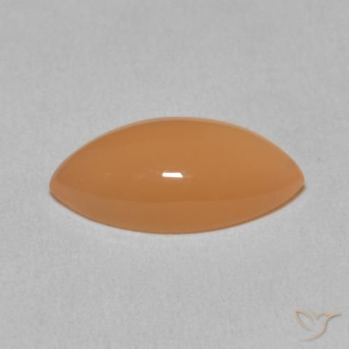 Moonstone Gemstone in 14 x 7 mm (calibrated) Size for Sale, Moonstone Stone in Medium Light-Orange Color