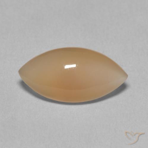 2.34ct Natural Light Orange Moonstone, Marquise, Translucent
