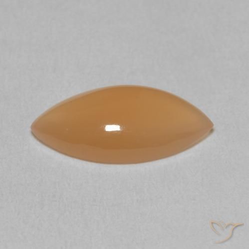 Moonstone Gemstone in 14 x 7 mm (calibrated) Size for Sale, Moonstone Stone in Light Orange Color