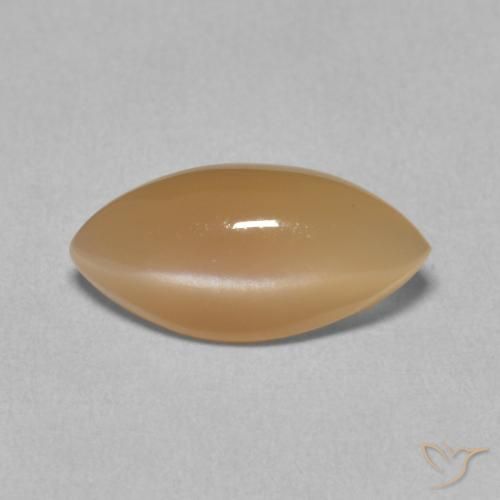 2.77ct Natural Cantaloupe Orange Moonstone, Marquise, Translucent
