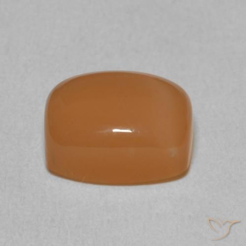 Moonstone Gemstone in 9 x 7 mm (calibrated) Size for Sale, Moonstone Stone in Reddish Orange Color