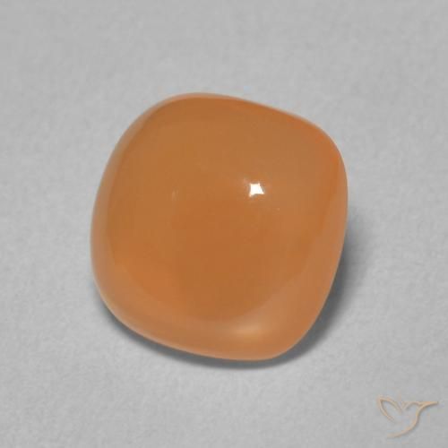 1.94 ct Orange Moonstone Stone, Natural Moonstone in Cushion Cabochon Shape for Sale
