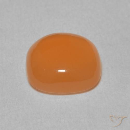Moonstone Gemstone in 8 x 8 mm (calibrated) Size for Sale, Moonstone Stone in Medium Orange Color