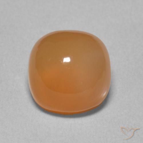 2.35ct Natural Reddish Orange Moonstone, Cushion, Translucent