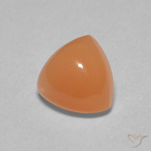 2.01 ct Orange Moonstone Stone, Natural Moonstone in Trillion Cabochon Shape for Sale