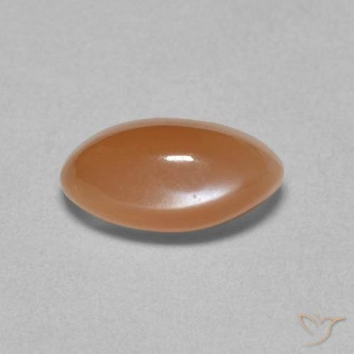 1.72ct Natural Light Orange Moonstone, Marquise, Translucent