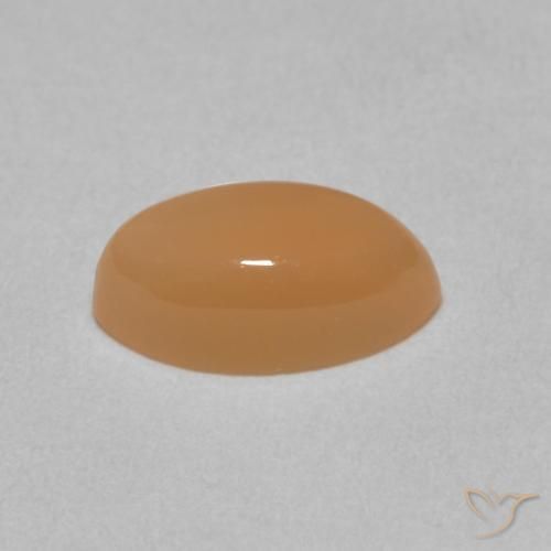 Moonstone Gemstone in 9.9 x 5.7 mm Size for Sale, Moonstone Stone in Peach Orange Color