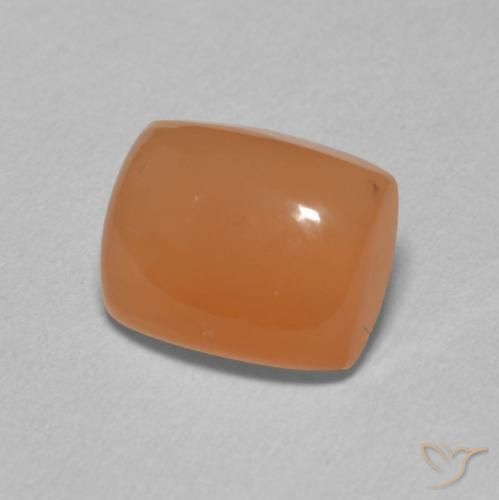 2.29 ct Orange Moonstone Stone, Natural Moonstone in Cushion Cabochon Shape for Sale
