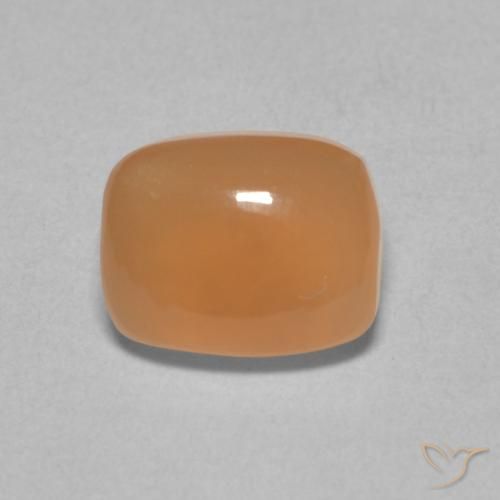 2.36ct Natural Medium Orange Moonstone, Cushion, Translucent
