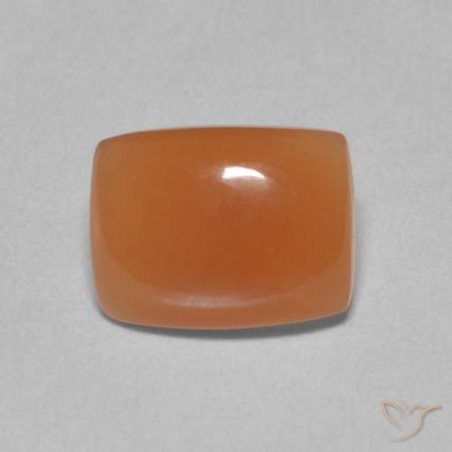 1.89ct Natural Deep Orange Moonstone, Cushion, Translucent, Photo A