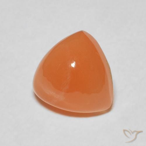 1.93 ct Orange Moonstone Stone, Natural Moonstone in Trillion Cabochon Shape for Sale