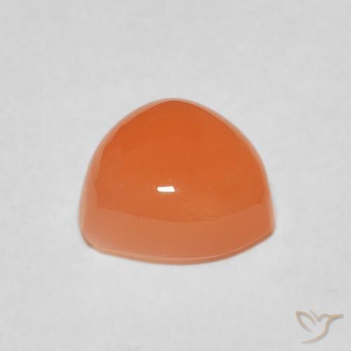 Moonstone Gemstone in 8 x 8 mm (calibrated) Size for Sale, Moonstone Stone in Reddish Orange Color