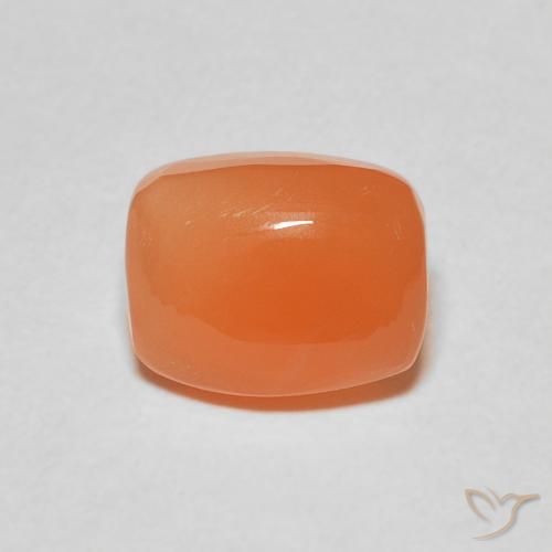 2.30ct Natural Deep Orange Moonstone, Cushion, Translucent