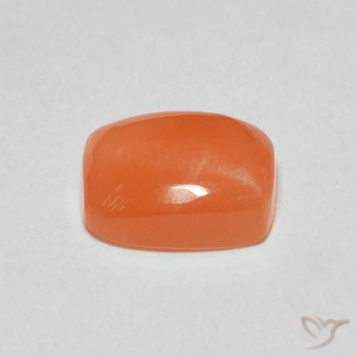 Moonstone Gemstone in 9 x 7 mm (calibrated) Size for Sale, Moonstone Stone in Deep Orange Color