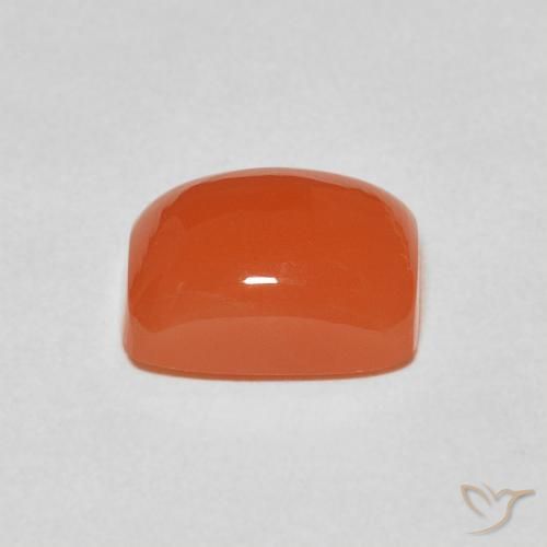 Moonstone Gemstone in 9 x 7 mm (calibrated) Size for Sale, Moonstone Stone in Fire Orange Color