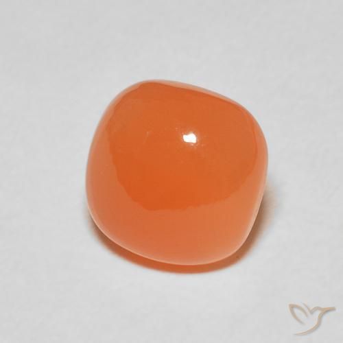2.19 ct Orange Moonstone Stone, Natural Moonstone in Cushion Cabochon Shape for Sale