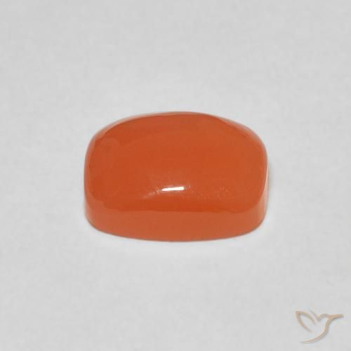 Moonstone Gemstone in 9 x 7 mm (calibrated) Size for Sale, Moonstone Stone in Deep Orange Color