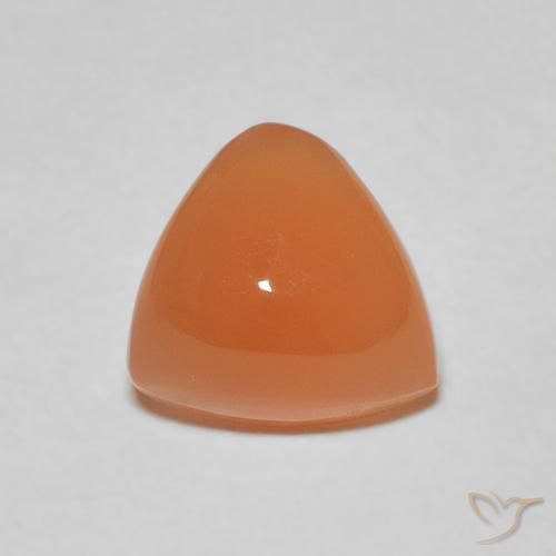 1.93ct Natural Reddish Orange Moonstone, Trillion, Translucent