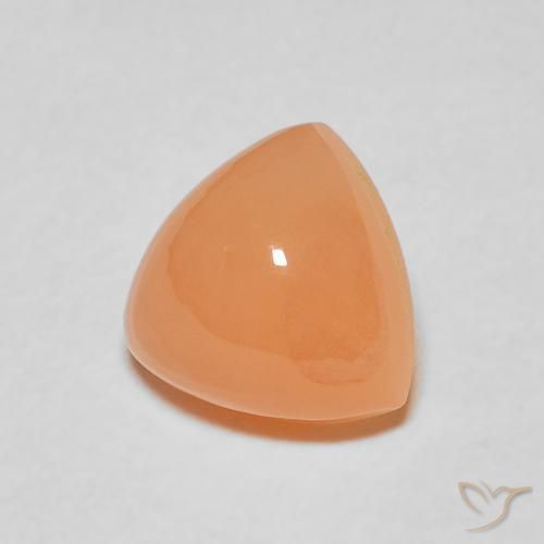 2.09 ct Orange Moonstone Stone, Natural Moonstone in Trillion Cabochon Shape for Sale