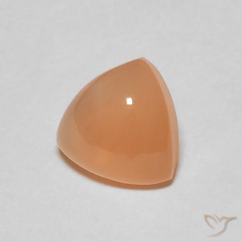1.70 ct Orange Moonstone Stone, Natural Moonstone in Trillion Cabochon Shape for Sale
