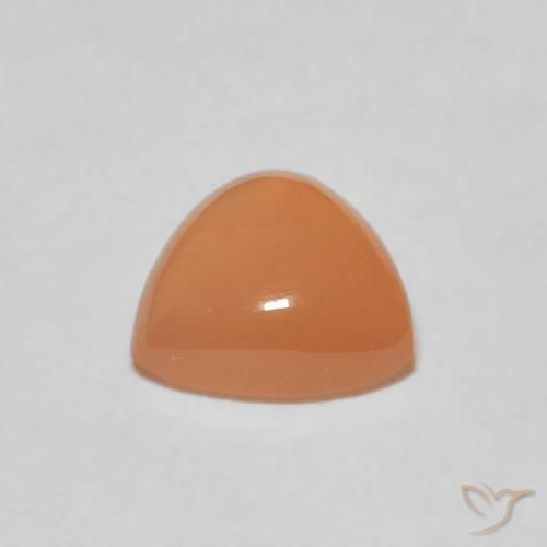 Moonstone Gemstone in 8 x 8 mm (calibrated) Size for Sale, Moonstone Stone in Cantaloupe Orange Color
