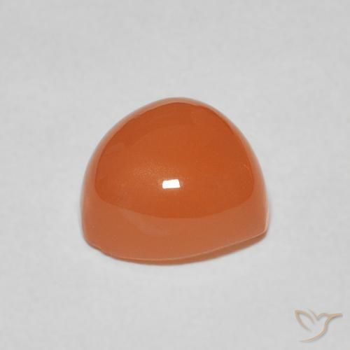 Moonstone Gemstone in 8 x 8 mm (calibrated) Size for Sale, Moonstone Stone in Medium Orange Color